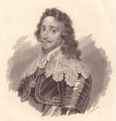 Porträt von Thomas Franz von Savoyen, Prinz von Carignano (1596-1656), Kupferstich von G Fusinati nach einem Gemälde von Van Dick von Walter Charles Mills