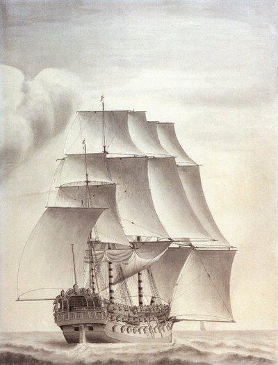 Porträt des englischen Schiffes 
