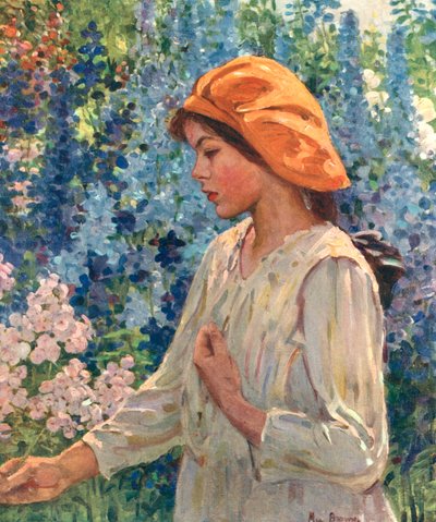 Delphinien, Buchplatte von John Alfred Arnesby Brown