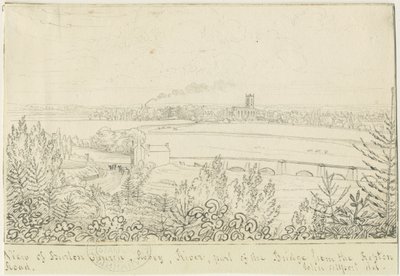 Burton-upon-Trent: Feder- und Tintenzeichnung, undatiert [1799-1854] von John Allport