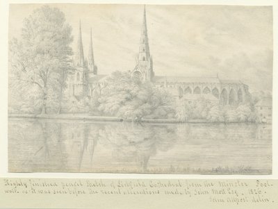 Lichfield Kathedrale - Südwestansicht von John Allport