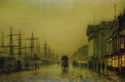 Liverpool Docks Zollhaus und Salthouse Docks, Liverpool von John Atkinson Grimshaw