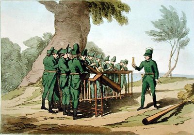Hornmusik, vom Künstler geätzt, veröffentlicht 1803 von John Augustus Atkinson