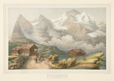 Ansicht der Jungfrau von der Wengernalp von John Bachmann