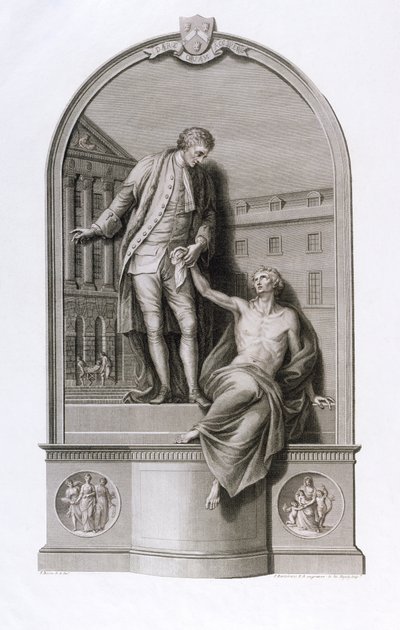 Denkmal für Sir Thomas Guy (1645-1724) im Guy