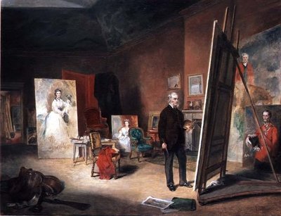 Porträt von Sir Francis Grant an einer Staffelei von John Ballantyne