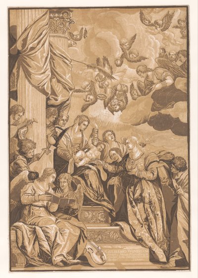 Hochzeit der heiligen Katharina von John Baptist Jackson
