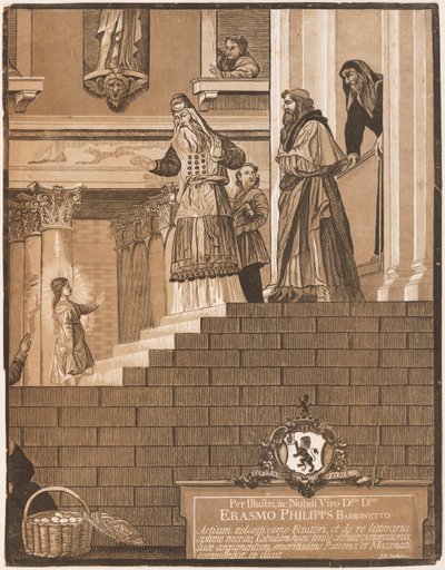 Darstellung der Jungfrau im Tempel, nach Tizian (rechtes Blatt) von John Baptist Jackson