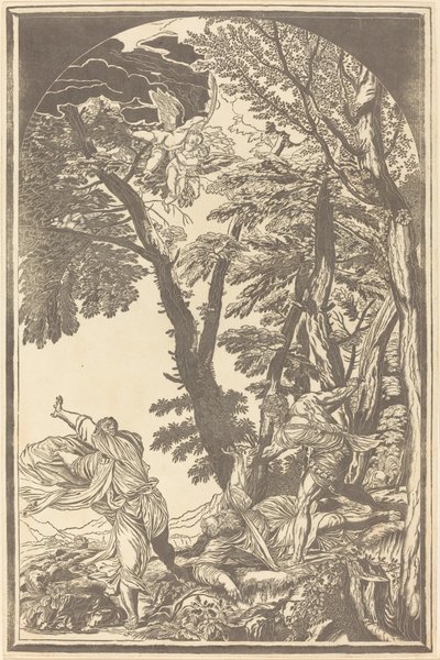 Der Tod des Heiligen Petrus Martyr von John Baptist Jackson after Titian