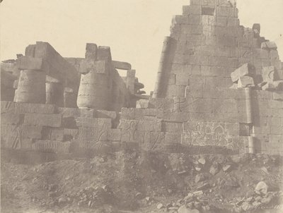 Karnak, Säulenhalle, Nordwand, Außenseite, Nr. 1 bis von John Beasley Greene