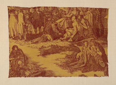 Fragment mit dem Titel "William Penns Vertrag mit den Indianern" von John Boydell