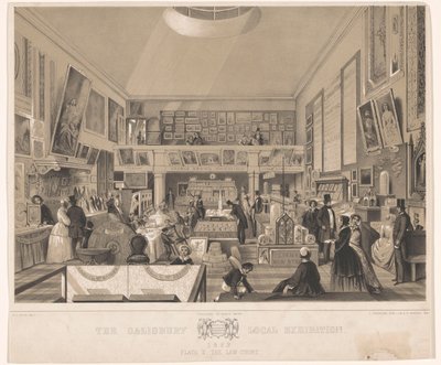 Innenraum des Gerichts während der Salisbury Local Exhibition, 1852 von John Brandard