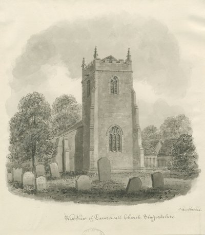 Caverswall Church von John Buckler