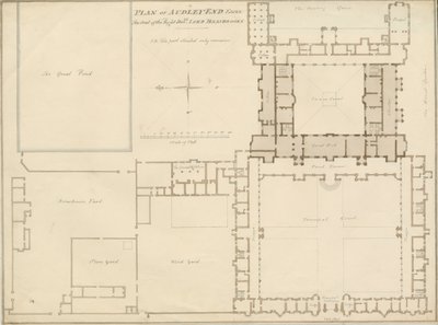 Audley End - Plan von John Buckler