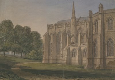 Lichfield Kathedrale - Nord-Nordwestansicht von John Buckler
