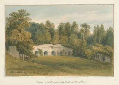 Oxfordshire - Henley upon Thames - Römisches Amphitheater bei Park Place, 1826 von John Buckler