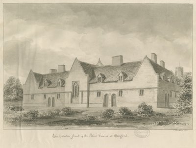 Stafford - Almosenhäuser: Sepiazeichnung, 1841 von John Buckler