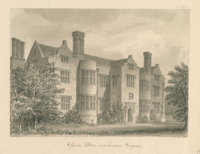 Sussex - Lewes - Glynde Place von John Buckler