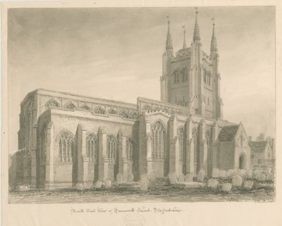 Tamworth Kirche von John Buckler