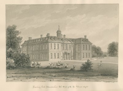 Hanbury Hall, 1833 von John Buckler
