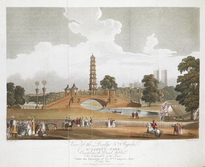 Ansicht der Brücke & Pagode, St. James