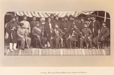 Der Amir Yakub Khan und die Sirdars von Kabul von John Burke