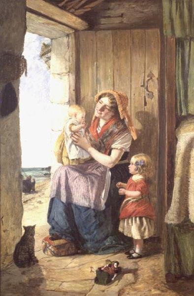Ein Häuschen am Meer von John Burr