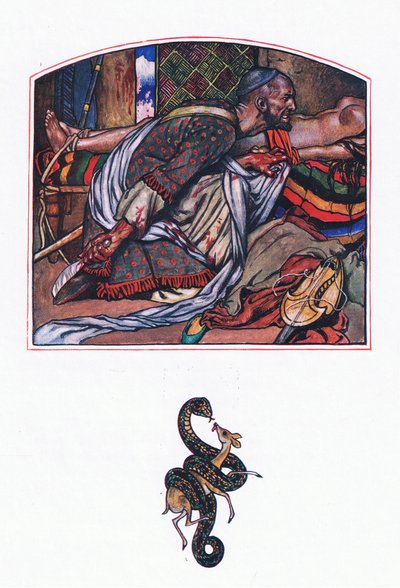 Afridi-Liebe, Illustration aus The Garden of Kama (and other lyrics from India), 1920 von John Byam Liston Shaw