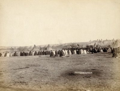 Indiankonzil im feindlichen Lager, 1891 von John C. H. Grabill