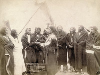 Indianerhäuptlinge in Deadwood, South Dakota, 1891 von John C. H. Grabill
