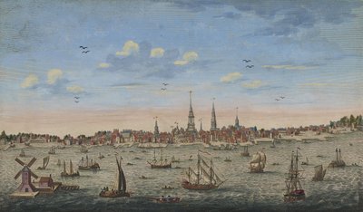 Ostperspektive von Philadelphia, 1778 von John Carwitham