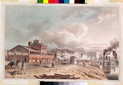 Front Street, St. Louis, Missouri, 1840 von John Caspar Wild