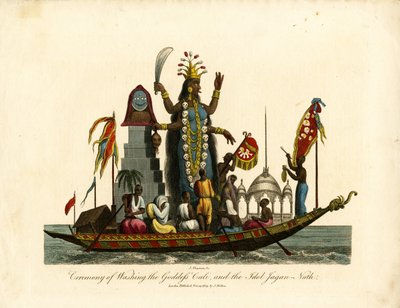 Zeremonie des Waschens der Göttin Kali und des Idols Jagan-Nath von John Chapman