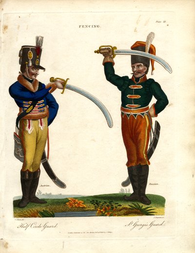 Fechtstile: Halbkreiswache und St. Georgs Wache von John Chapman