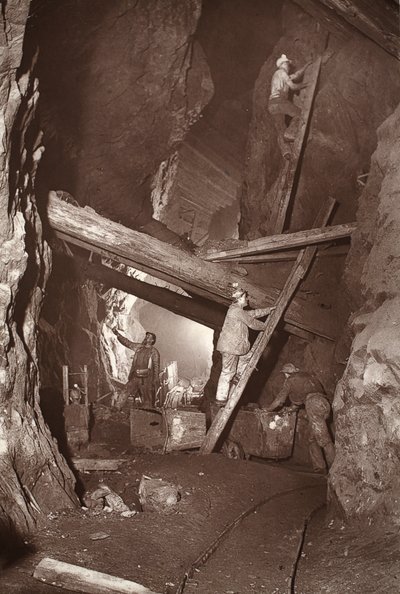 Die 180 in der East Pool Mine, Illustration aus 