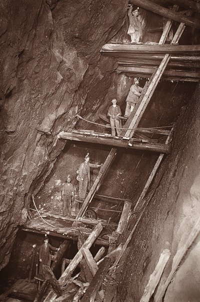 Der Mann-Motor bei Dolcoath Mine, Illustration aus 