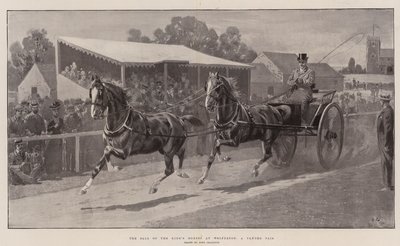 Der Verkauf der Pferde des Königs in Wolferton, ein Tandem-Paar von John Charlton
