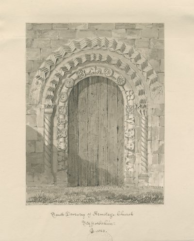 Armitage Kirche - Südportal von John Chessell Buckler