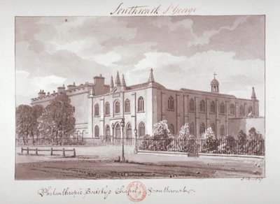 Kapelle der Philanthropic Society Institution, London Road, Southwark, London, 1827 von John Chessell Buckler