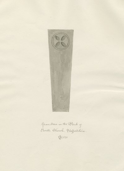 Enville Kirche - Grabstein von John Chessell Buckler
