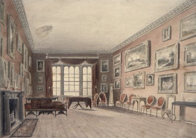 Die Galerie in Browsholme, in der Nähe von Clitheroe, Yorkshire von John Chessell Buckler
