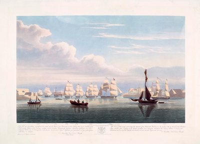 Niederländische Handelsschiffe verlassen Portsmouth, 2. Juni von John Christian (after) Schetky