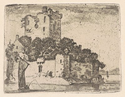 Schloss Loch Orr von John Clerk, of Eldin