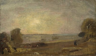 Dedham Vale von der Straße nach East Bergholt: Sonnenuntergang, 1810 von John Constable