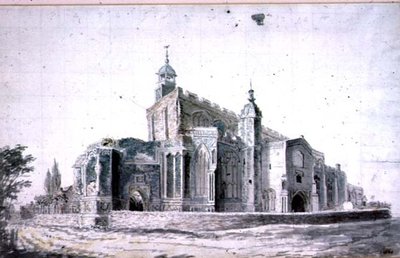 Kirche von East Bergholt: Außenansicht von Südwesten von John Constable