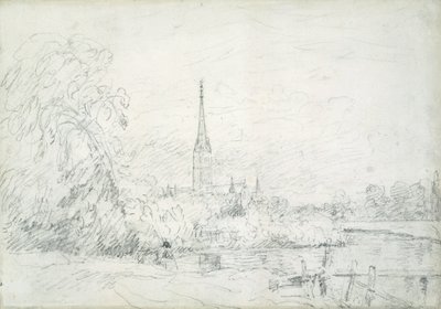 Salisbury-Kathedrale von Nordwesten, 1829 von John Constable