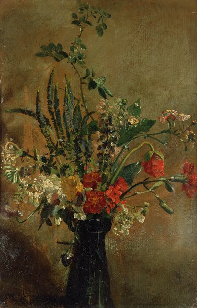Studie von Blumen in einem Hyazinthen-Glas, 1814 von John Constable