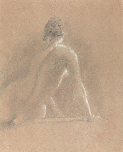 Studie eines weiblichen Aktes, von hinten gesehen von John Constable