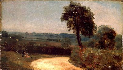 Der Weg von East Bergholt nach Flatford von John Constable