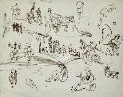 Bau der London- und Birmingham-Eisenbahn, ca. 1835 von John Cooke Bourne